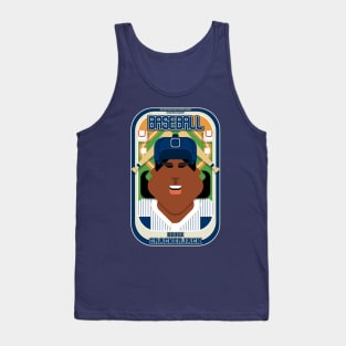 Baseball Blue Pinstripes - Deuce Crackerjack - Aretha version Tank Top